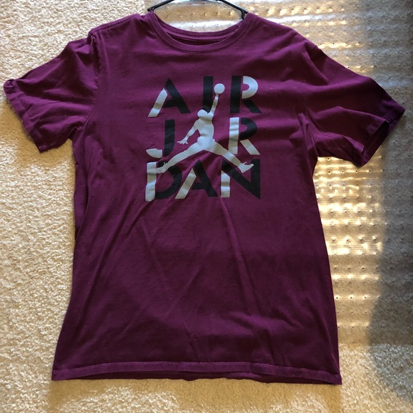 t shirt jordan bordeaux